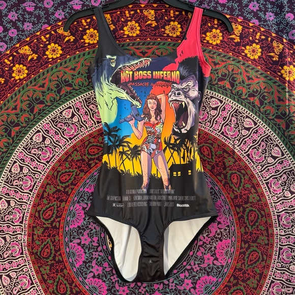 Blackmilk Clothing- Hot Boss Inferno Swim- Size Small- Long Torso- BNWT - Picture 3 of 10